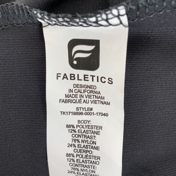 Fabletics Tank Women M Black Ashlyn Double Up - Picture 3 of 6